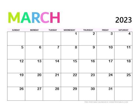 March 2023 Monthly Calendar with Philippines Holidays.